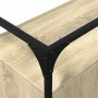 Aparador cristal y madera ingeniería roble Sonoma 98x35x81 cm de , Aparadores - Ref: Foro24-846070, Precio: 97,89 €