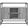 Grauglas- und Holzvitrine Sonoma 98x35x81 cm von , Sideboards - Ref: Foro24-846072, Preis: 93,94 €, Rabatt: %