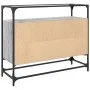 Aparador cristal y madera ingeniería gris Sonoma 98x35x81 cm by , Sideboards - Ref: Foro24-846072, Price: 92,75 €, Discount: %