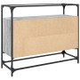Grauglas- und Holzvitrine Sonoma 98x35x81 cm von , Sideboards - Ref: Foro24-846072, Preis: 93,94 €, Rabatt: %