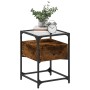Zwei Nachttische aus geräucherter Eichen-Ingenieurholz, 40x40x55 cm. von , Nachttische - Ref: Foro24-846079, Preis: 83,30 €, ...