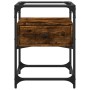Zwei Nachttische aus geräucherter Eichen-Ingenieurholz, 40x40x55 cm. von , Nachttische - Ref: Foro24-846079, Preis: 83,30 €, ...