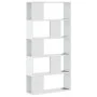 Librería 5 estantes madera ingeniería blanco 80,5x23,5x162,5 cm by , Bookcases and shelves - Ref: Foro24-852771, Price: 48,87...