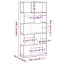 Librería 5 estantes madera ingeniería blanco 80,5x23,5x162,5 cm by , Bookcases and shelves - Ref: Foro24-852771, Price: 48,87...