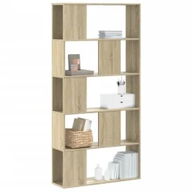 Librería de 5 niveles madera roble Sonoma 80,5x23,5x162,5 cm by , Bookcases and shelves - Ref: Foro24-852773, Price: 68,75 €,...