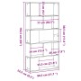 Bücherregal mit 5 Ebenen aus Sonoma-Eichenholz 80,5x23,5x162,5 cm. von , Bücherregale und Regale - Ref: Foro24-852773, Preis:...