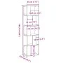 Librería de 5 niveles madera ingeniería roble ahumado by , Bookcases and shelves - Ref: Foro24-852784, Price: 51,82 €, Discou...