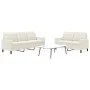 Juego de sofás con cojines 2 piezas terciopelo crema by , Sofas - Ref: Foro24-3278399, Price: 543,75 €, Discount: %