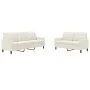 Juego de sofás con cojines 2 piezas terciopelo crema by , Sofas - Ref: Foro24-3278399, Price: 543,75 €, Discount: %