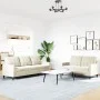 Zweiteiliges Sofaset mit cremefarbenen Samtkissen. von , Sofas - Ref: Foro24-3278399, Preis: 543,75 €, Rabatt: %