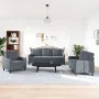 Juego de sofás con cojines 3 piezas terciopelo gris oscuro by , Sofas - Ref: Foro24-3278352, Price: 609,46 €, Discount: %