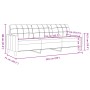 Zweiteiliges Sofaset mit roten Samtkissen. von , Sofas - Ref: Foro24-3278475, Preis: 516,88 €, Rabatt: %