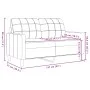 Zweiteiliges Sofaset mit blauen Samtkissen. von , Sofas - Ref: Foro24-3278400, Preis: 545,98 €, Rabatt: %