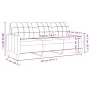 Zweiteiliges Sofaset mit blauen Samtkissen. von , Sofas - Ref: Foro24-3278400, Preis: 545,98 €, Rabatt: %
