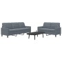 Juego de sofás con cojines 2 piezas terciopelo gris oscuro de , Sofás - Ref: Foro24-3278392, Precio: 475,71 €, Descuento: %