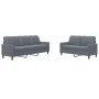 Zweiteiliges Sofaset mit dunkelgrauen Samtkissen. von , Sofas - Ref: Foro24-3278392, Preis: 468,79 €, Rabatt: %