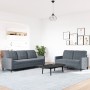 Juego de sofás con cojines 2 piezas terciopelo gris oscuro de , Sofás - Ref: Foro24-3278392, Precio: 475,71 €, Descuento: %