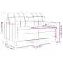 Zweiteiliges Sofaset mit dunkelgrauen Samtkissen. von , Sofas - Ref: Foro24-3278392, Preis: 468,79 €, Rabatt: %