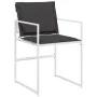 Juego de comedor de jardín 9 pzas con cojines textilene blanco by , Garden sets - Ref: Foro24-3295113, Price: 335,81 €, Disco...