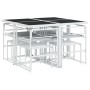 Gartensitzgruppe 9-teilig mit weißen Textilene-Kissen. von , Gartensets - Ref: Foro24-3295113, Preis: 342,44 €, Rabatt: %