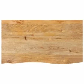 Tablero de mesa borde natural madera maciza mango 100x60x2,5 cm by , Table tops - Ref: Foro24-370454, Price: 104,51 €, Discou...