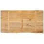 Massivholz-Tischplatte mit natürlicher Kante aus Mangoholz 100x60x2,5 cm. von , Tischplatten - Ref: Foro24-370454, Preis: 104...