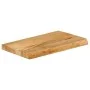 Tablero de mesa borde natural madera maciza mango 50x20x3,8 cm by , Table tops - Ref: Foro24-370463, Price: 21,49 €, Discount: %