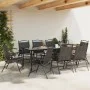 Sillas de jardín plegables 8 uds acero y textileno gris melange by , Garden chairs - Ref: Foro24-3157288, Price: 361,98 €, Di...