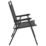 Sillas de jardín plegables 8 uds acero y textileno gris melange by , Garden chairs - Ref: Foro24-3157288, Price: 361,98 €, Di...
