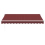 Toldo retráctil manual color burdeos 350x250 cm by , Awnings - Ref: Foro24-3215226, Price: 449,22 €, Discount: %