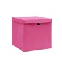 Aufbewahrungsboxen mit Deckel 10 Stück 28x28x28 cm rosa von vidaXL, Aufbewahrungskörbe - Ref: Foro24-325206, Preis: 54,10 €, ...