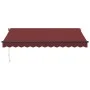 Manuelle ausfahrbare Markise mit LED-Lichtern in Bordeauxrot, 350x250 cm. von , Markisen - Ref: Foro24-3215337, Preis: 273,59...