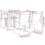 Gartensitzgruppe 5-teilig in Schwarz aus Textilene von , Gartensets - Ref: Foro24-3295118, Preis: 226,48 €, Rabatt: %