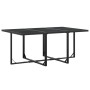 11-teiliges Gartensitzgruppen-Set aus schwarzem Textilene von , Gartensets - Ref: Foro24-3295124, Preis: 451,80 €, Rabatt: %