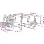 13-teiliges Gartensitzgruppen-Set aus schwarzem Textilene von , Gartensets - Ref: Foro24-3295130, Preis: 537,88 €, Rabatt: %