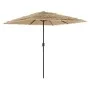 Gartenschirm mit braunem Stahlmast 248x248x248 cm. von , Sonnenschirme - Ref: Foro24-4005089, Preis: 114,54 €, Rabatt: %