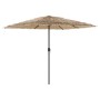 Sombrilla de jardín con poste de acero marrón 248x248x248 cm by , Umbrellas - Ref: Foro24-4005089, Price: 122,19 €, Discount: %