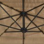 Sombrilla de jardín con poste de acero marrón 248x248x248 cm by , Umbrellas - Ref: Foro24-4005089, Price: 122,19 €, Discount: %