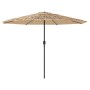 Sombrilla de jardín con poste de acero marrón 388x388x248 cm by , Umbrellas - Ref: Foro24-4005113, Price: 155,74 €, Discount: %