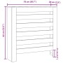 Heizkörperverkleidung aus weißem Holzwerkstoff 78x20x82 cm von , Zubehör für Heizkörper - Ref: Foro24-852681, Preis: 49,03 €,...