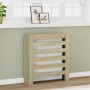 Cubierta de radiador madera ingeniería roble Sonoma 78x20x82 cm by , Accessories for heating radiators - Ref: Foro24-852683, ...