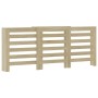 Cubierta de radiador madera color roble Sonoma 205x21,5x83,5 cm by , Accessories for heating radiators - Ref: Foro24-852719, ...