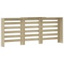 Cubierta de radiador madera color roble Sonoma 205x21,5x83,5 cm by , Accessories for heating radiators - Ref: Foro24-852719, ...