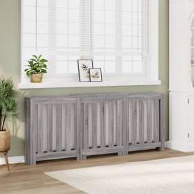 Cubierta de radiador madera color gris Sonoma 205x21,5x83,5 cm by , Accessories for heating radiators - Ref: Foro24-852767, P...