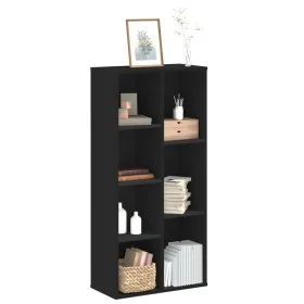 Schwarzes Regal aus Holzwerkstoff 50x25x105 cm von , Bücherregale und Regale - Ref: Foro24-852790, Preis: 59,83 €, Rabatt: %