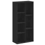 Schwarzes Regal aus Holzwerkstoff 50x25x105 cm von , Bücherregale und Regale - Ref: Foro24-852790, Preis: 59,75 €, Rabatt: %