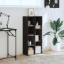 Estantería de madera de ingeniería negra 50x25x105 cm by , Bookcases and shelves - Ref: Foro24-852790, Price: 60,78 €, Discou...