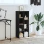 Schwarzes Regal aus Holzwerkstoff 50x25x105 cm von , Bücherregale und Regale - Ref: Foro24-852790, Preis: 59,75 €, Rabatt: %