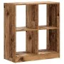 Estantería de madera ingeniería color envejecido 68,5x32x75 cm by , Bookcases and shelves - Ref: Foro24-852814, Price: 50,05 ...
