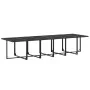 Juego de comedor de jardín 17 piezas textileno negro de , Conjuntos de jardín - Ref: Foro24-3295132, Precio: 784,54 €, Descue...